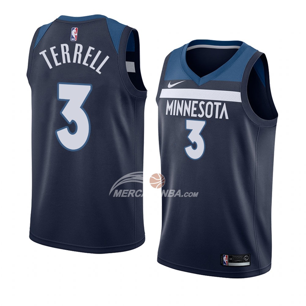 Maglia Minnesota Timberwolves Jared Terrell Icon 2017-18 Blu